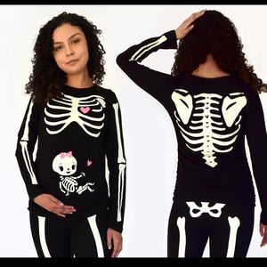 Pregnant skeleton costume with Baby girl size M